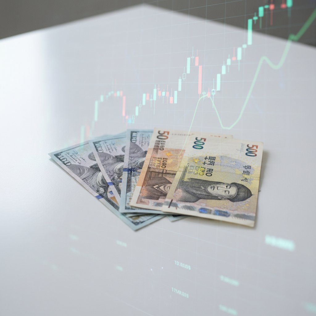 다양한 통화 지폐