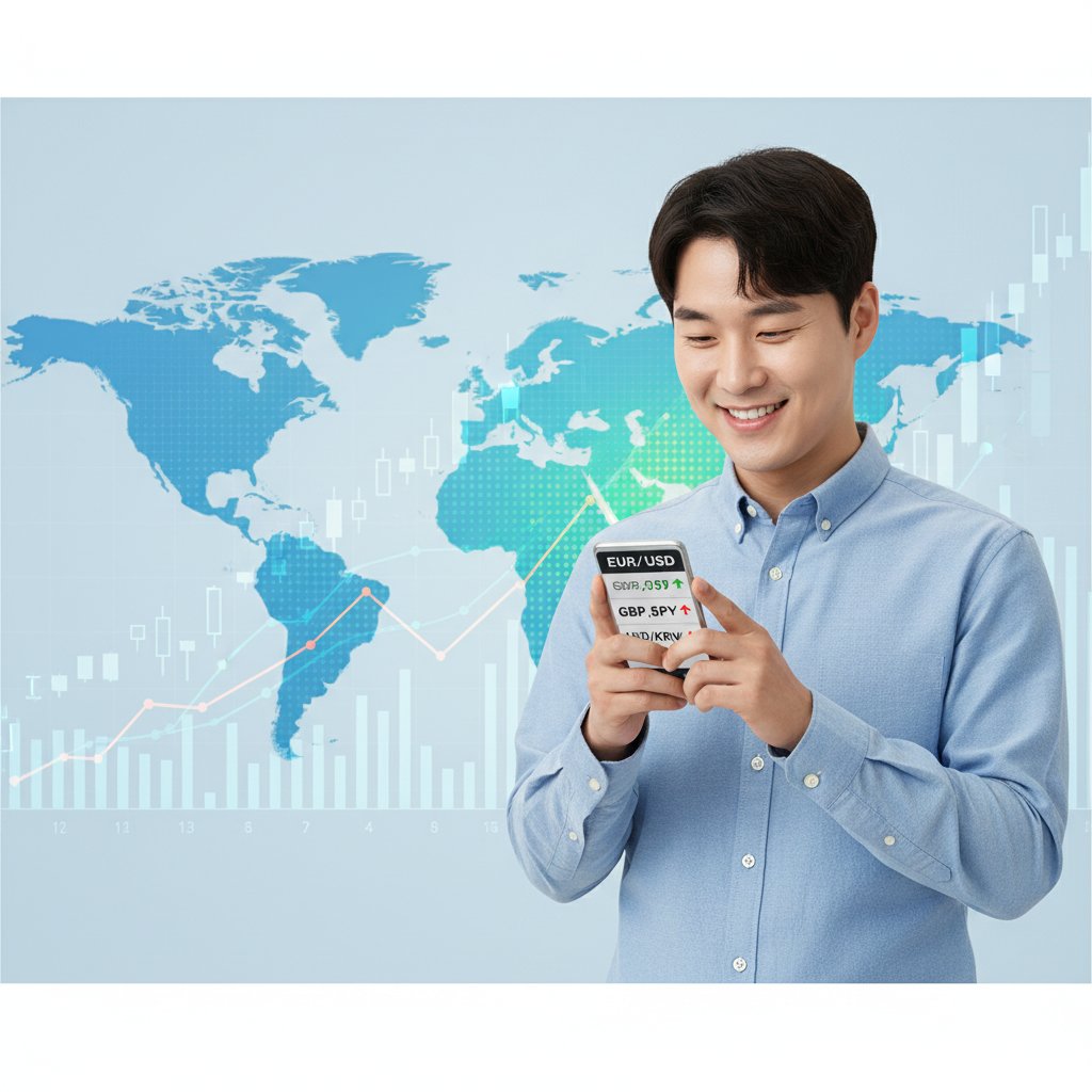 환율 정보 확인하는 사람