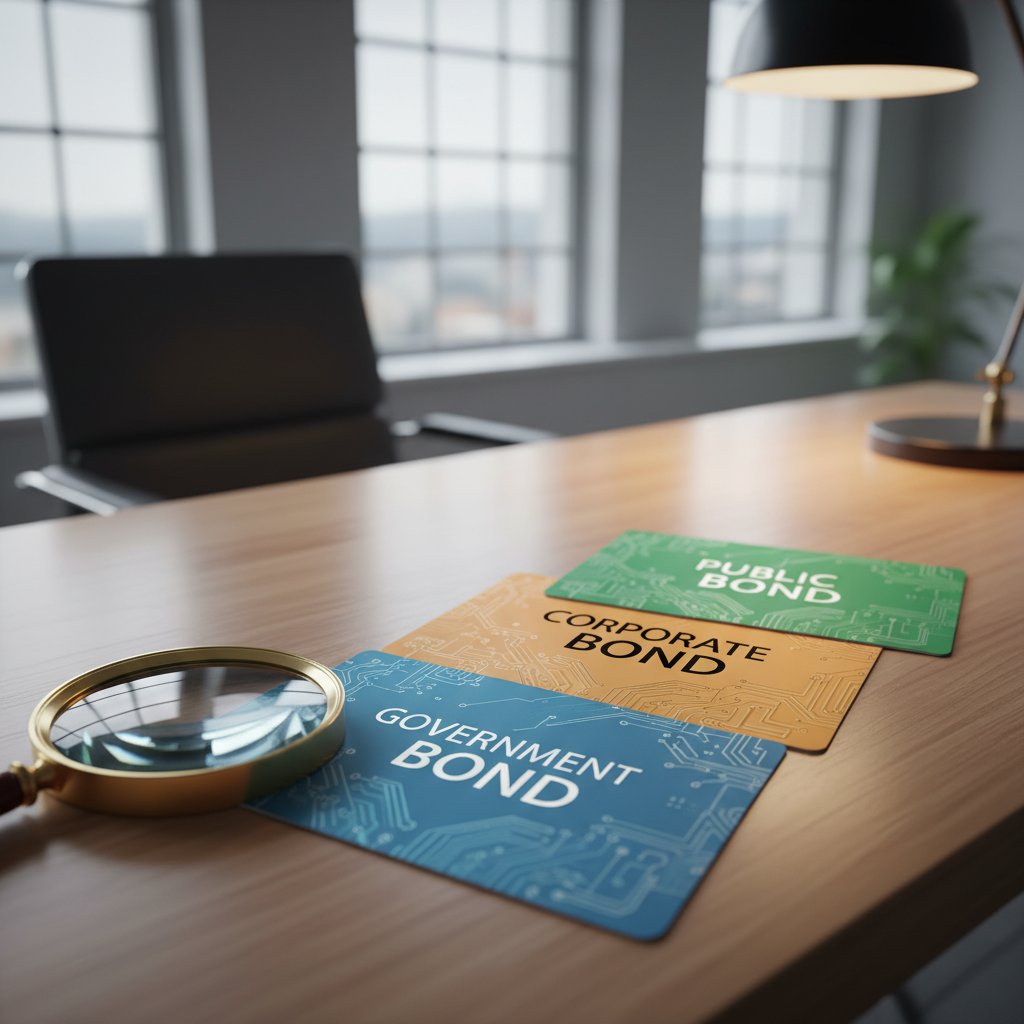 다양한 종류의 채권을 보여주는 이미지